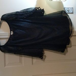 Umgee black embroidered lace dress